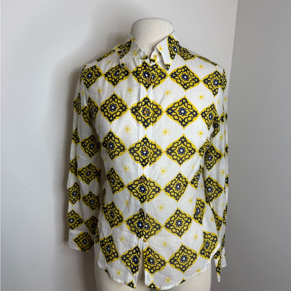Craig Taylor Geometric Patterned Button Down Shir… - image 1